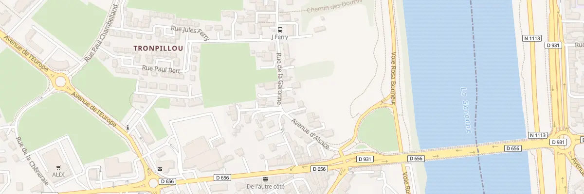 Plan du 8 Rue de la Garonne au Passage