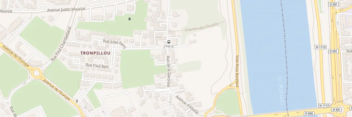 Plan du 9014 Rue de la Garonne au Passage