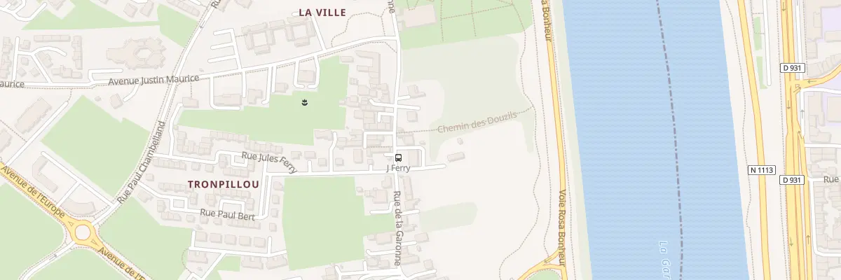 Plan du 20 Rue de la Garonne au Passage