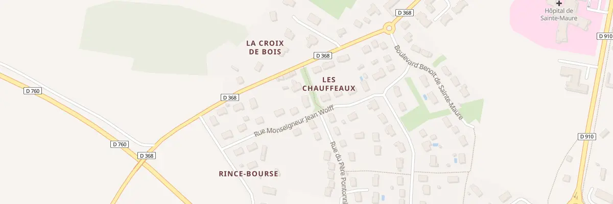Plan du 10 Rue Monseigneur Wolff à Sainte-Maure-de-Touraine