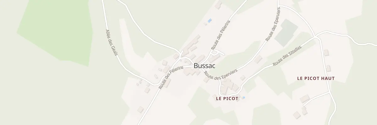 Plan du 535 Rte des Pèlerins à Bussac