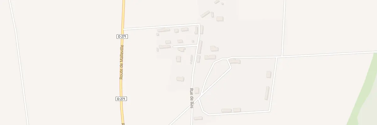 Plan du 25 Rue de Bas à Canouville