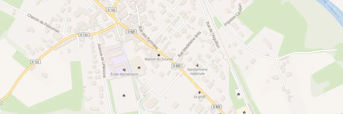Plan du 15 Rue Nationale à Loures-Barousse