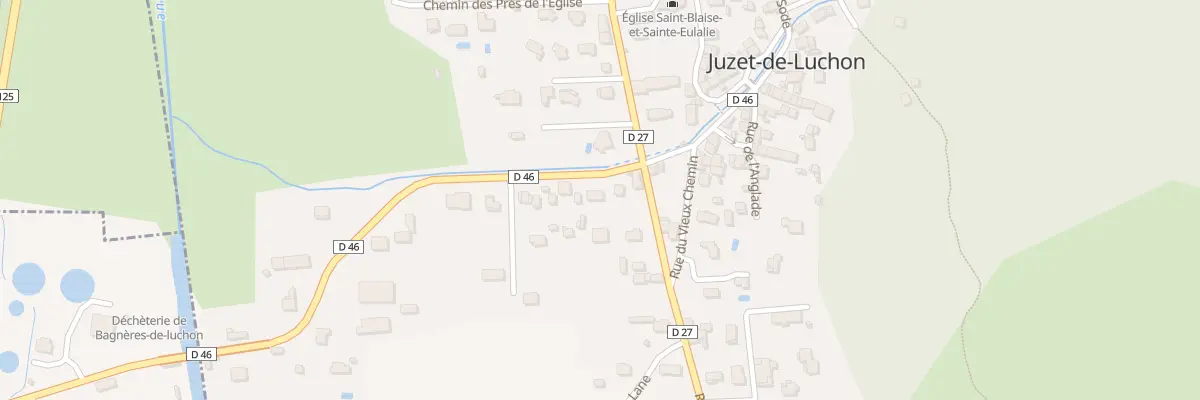 Plan du 3 Rte de Luchon à Juzet-de-Luchon