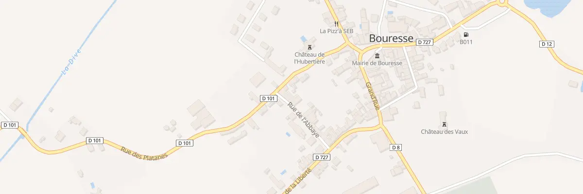 Plan du 5 Rue de l’Abbaye à Bouresse