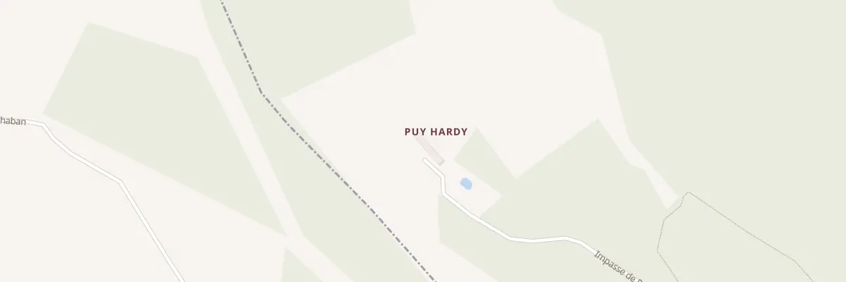 Plan du 55 Puyhardy à Brantôme en Périgord