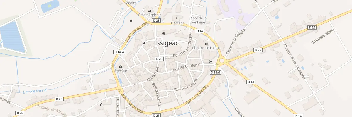 Plan du 1 Rue de la Paix à Issigeac