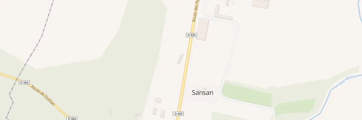Plan du 470 Rte des Pyrénées à Sansan