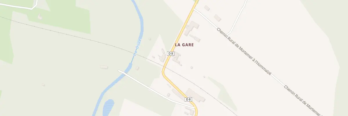Plan du 8 La Gare à Lhommaizé
