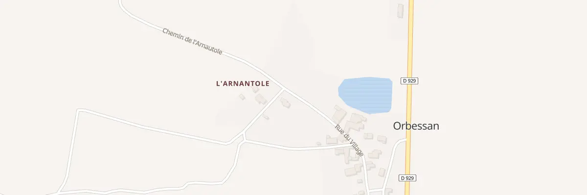 Plan du 5112 A l’Arnautole à Orbessan