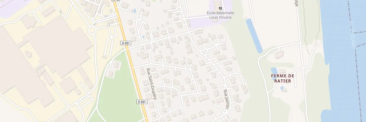 Plan du 22 Rue du Marechal Lyautey au Passage