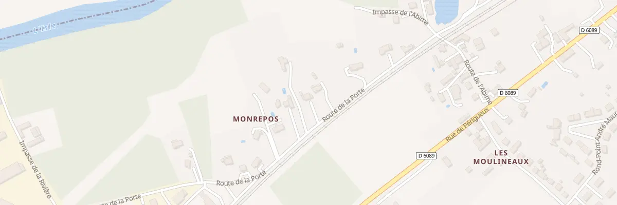 Plan du 57 Rte de la Porte à Razac-sur-l’Isle