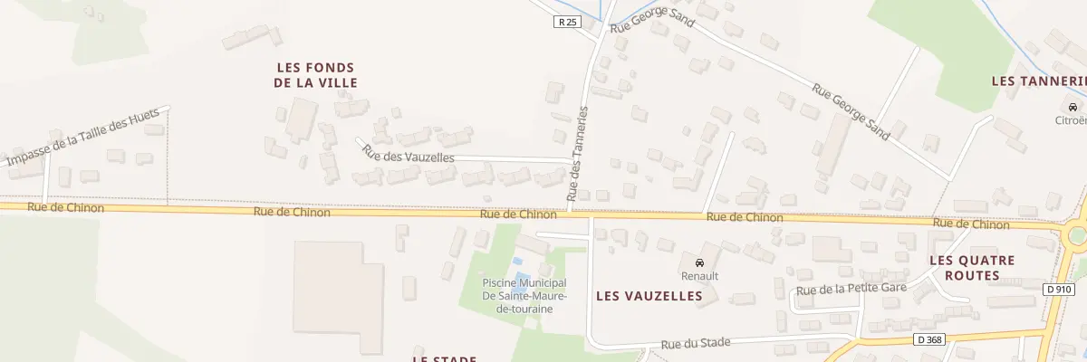 Plan du 2 Les Vauzelles à Sainte-Maure-de-Touraine