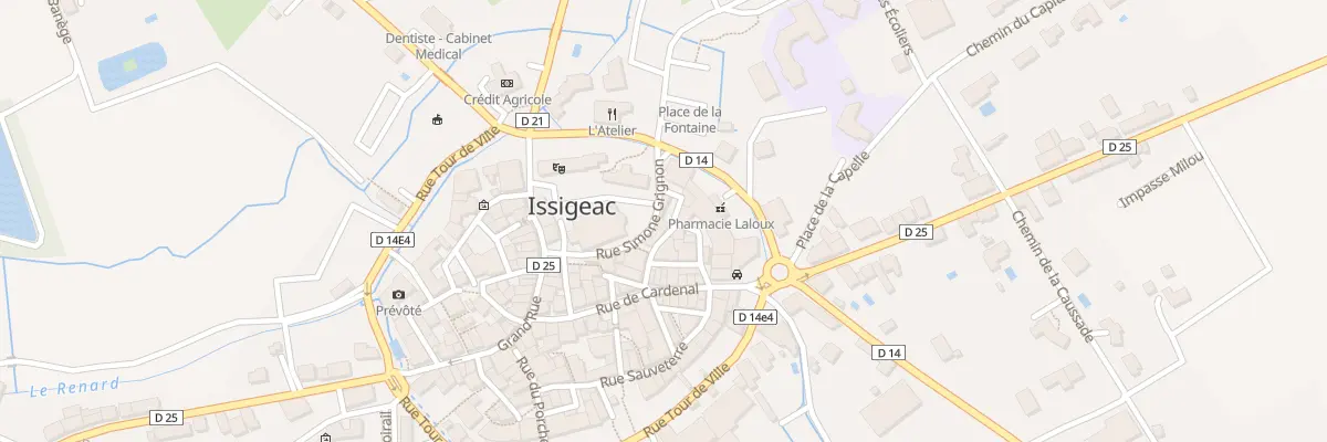 Plan du 5 Rue Simone Grignon à Issigeac