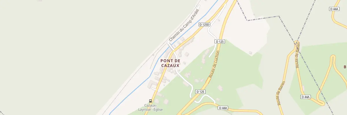 Plan du 16 Rte de Baren à Cazaux-Layrisse