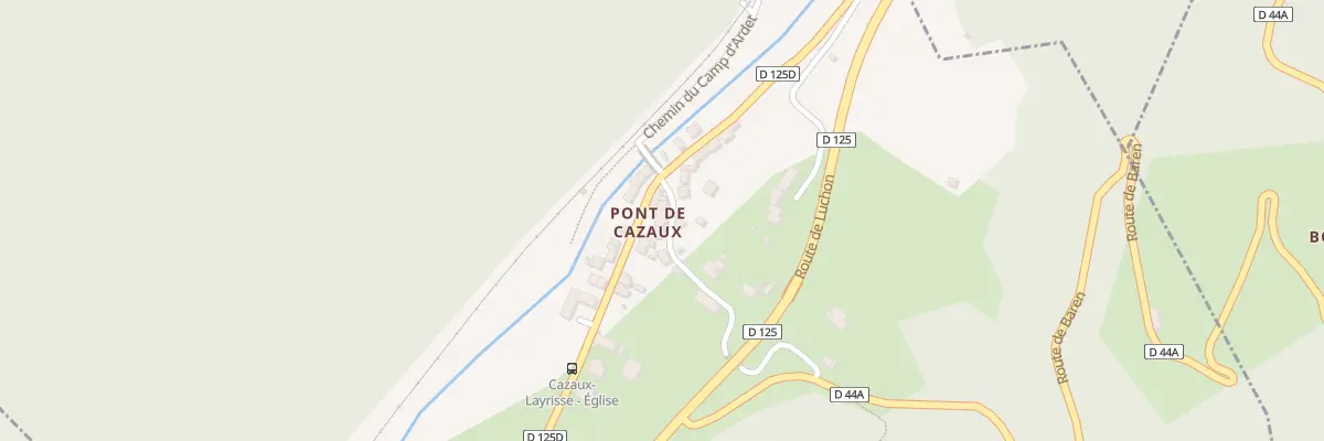 Plan du 36 Rte de Baren à Cazaux-Layrisse