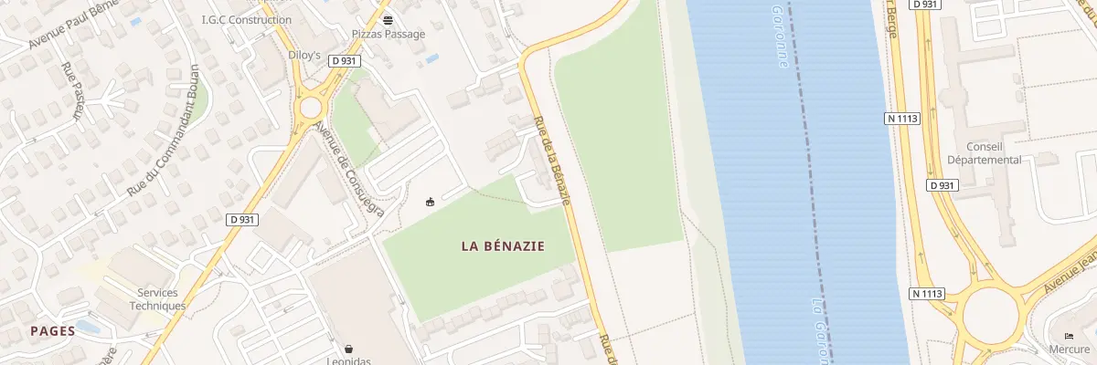 Plan du 1283 Rue de la Benazie au Passage
