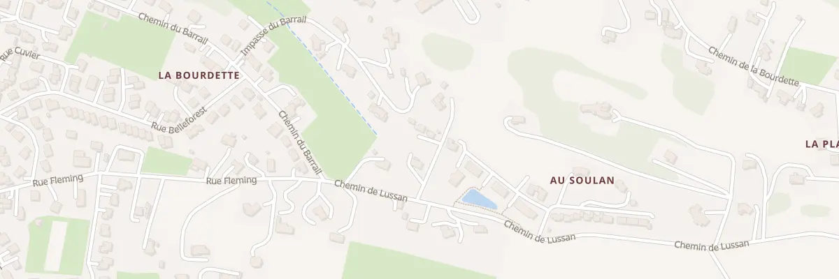 Plan du 111 Che de Lussan à Auch