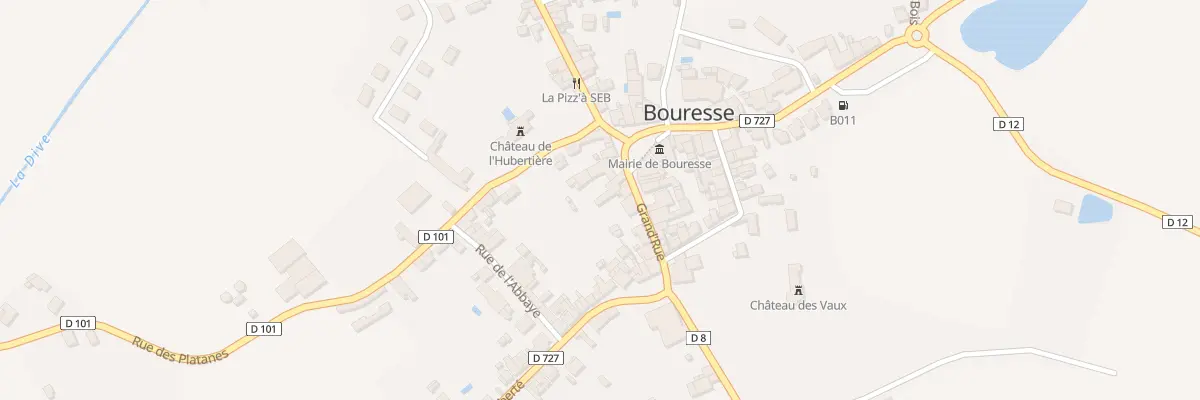 Plan du 8 Rue Grand’Rue à Bouresse