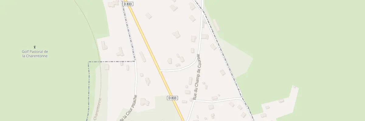 Plan du 6 Rte du Champ de Courses à Treis-Sants-en-Ouche
