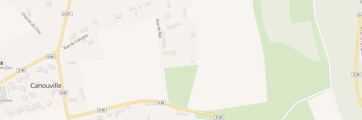 Plan du 6 Rue de Bas à Canouville