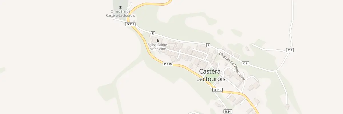 Plan du 10 Rue de la Peyrade à Castéra-Lectourois