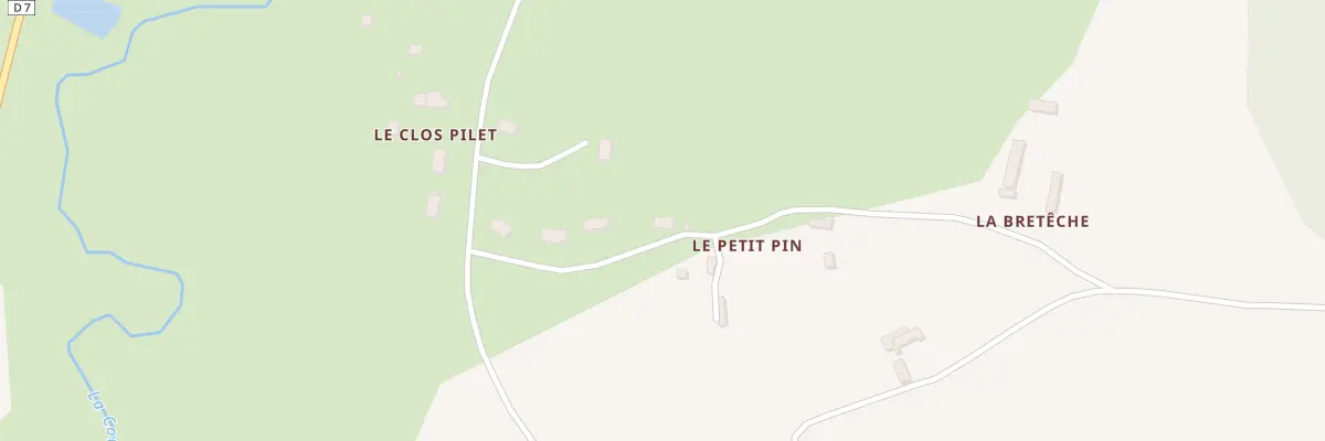 Plan du 7 Le Petit Pin à Saint-Germain-de-la-Coudre