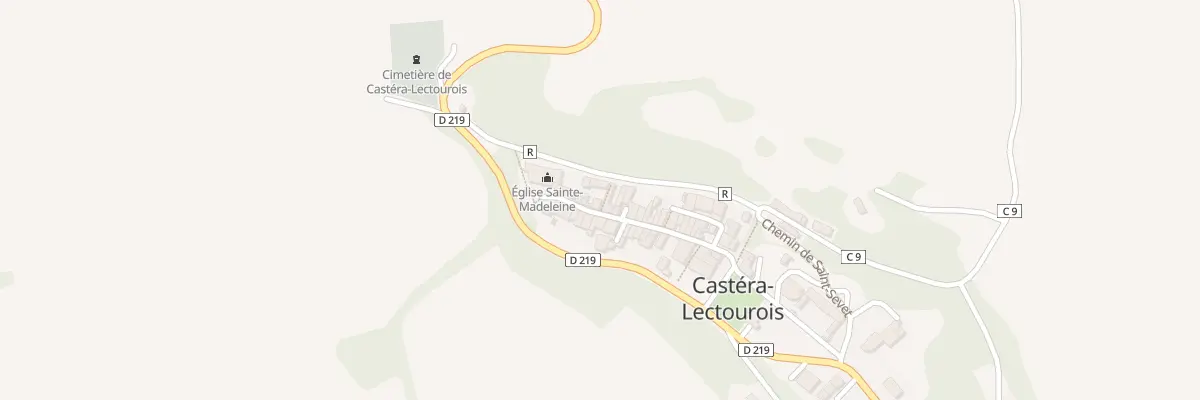 Plan du 9 Rue de la Peyrade à Castéra-Lectourois
