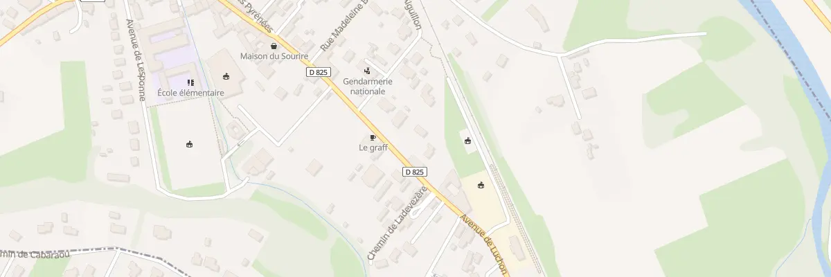Plan du 25B Rue Nationale à Loures-Barousse