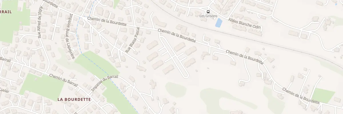 Plan du 44 Che de la Bourdette à Auch