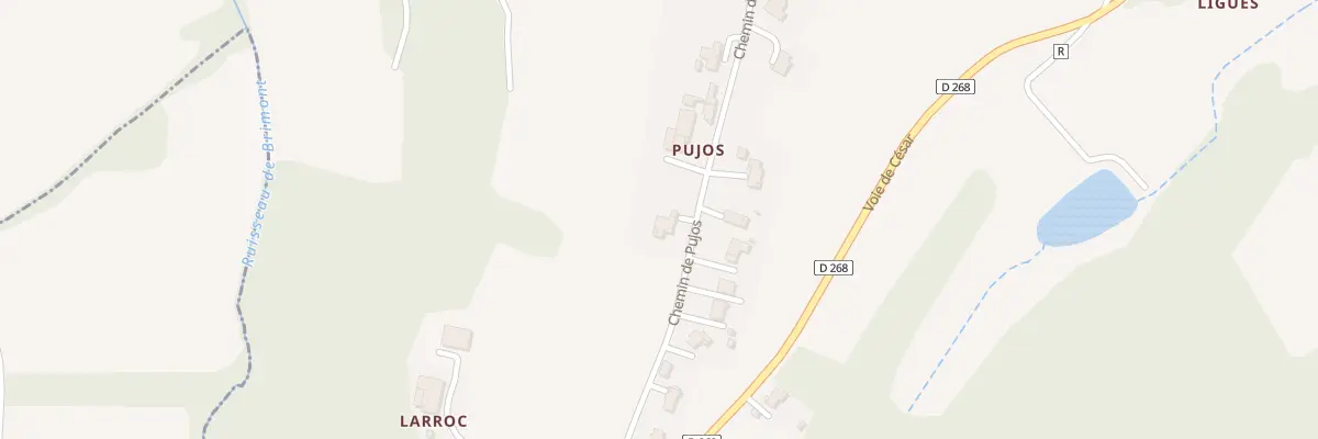 Plan du 297 Che de Pujos à Moirax