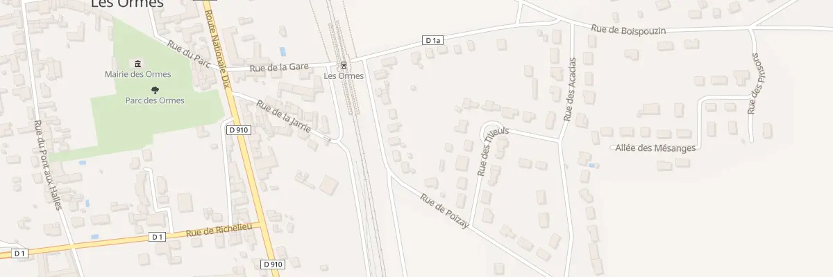 Plan du 9 Rue de Poizay aux Ormes