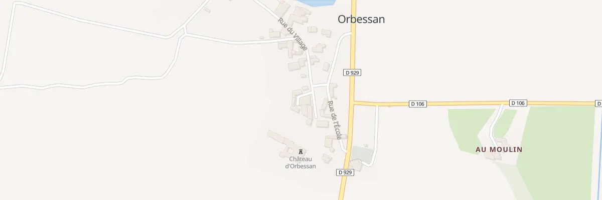 Plan du 8 Pl de la Fontaine à Orbessan