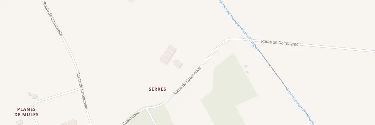 Plan du 1965 Rte de Cazeneuve à Sainte-Livrade-sur-Lot