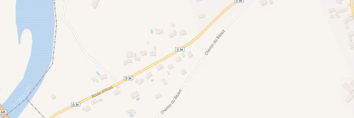 Plan du 30 Rte d’Huos à Pointis-de-Rivière