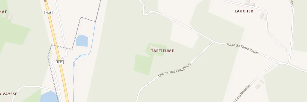 Plan du 49 Tartifume à Beauregard-et-Bassac
