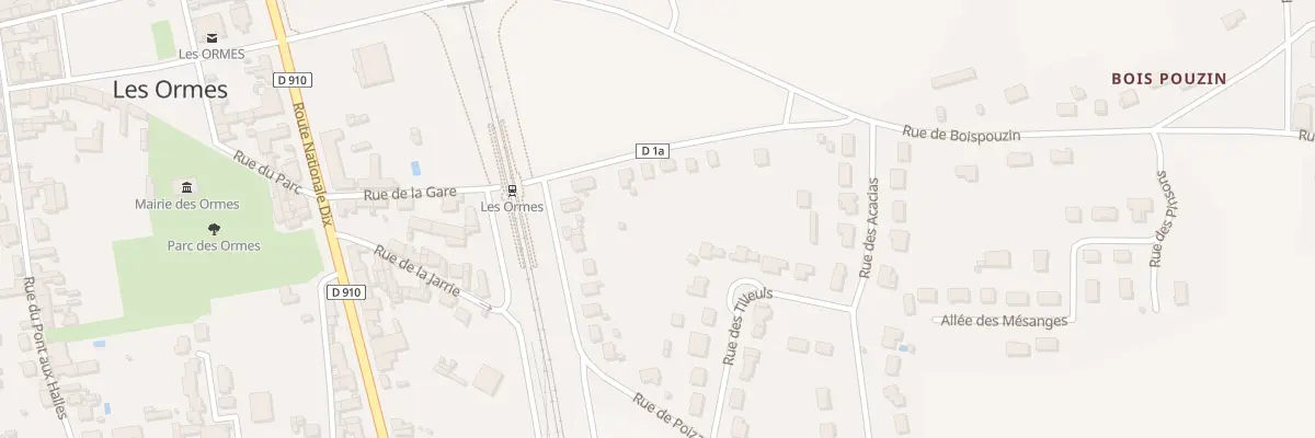 Plan du 6 Rue de Bois Pouzin aux Ormes