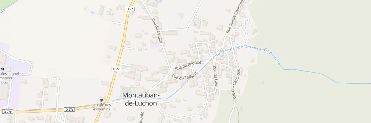 Plan du 5162F Rue de Paoulet à Montauban-de-Luchon