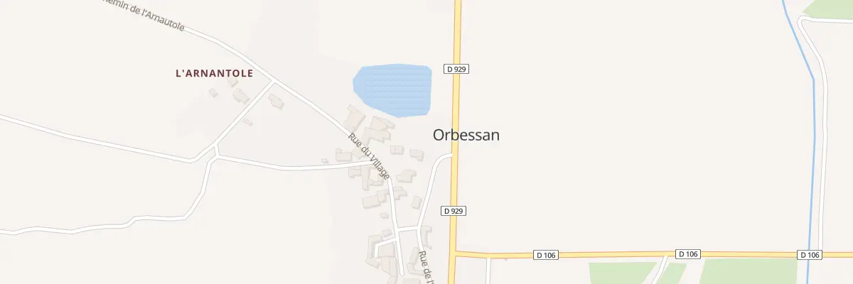 Plan du 5125 Au Village à Orbessan
