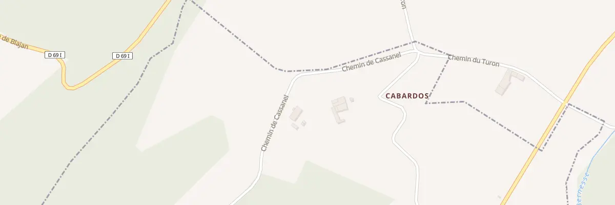Plan du 38 Cabardos à Nizan-Gesse