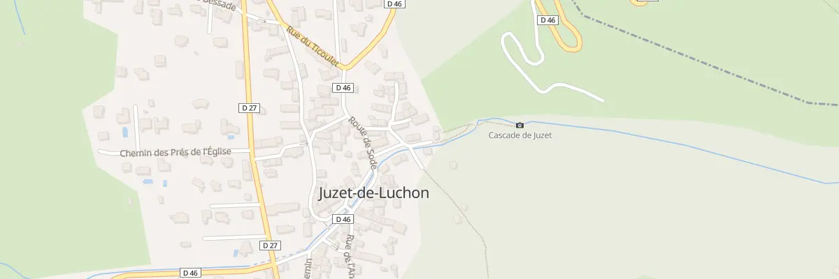 Plan du 1 Che de la Cascade à Juzet-de-Luchon