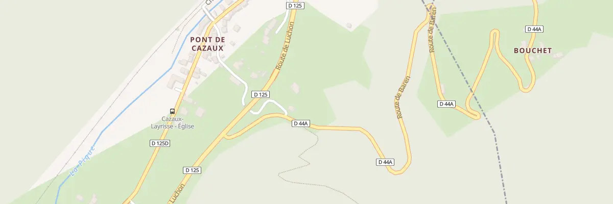Plan du 281 Rte de Baren à Cazaux-Layrisse