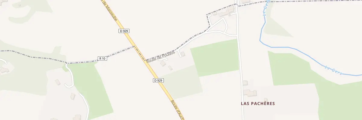 Plan du 821 Rte de Poudos à Auterive