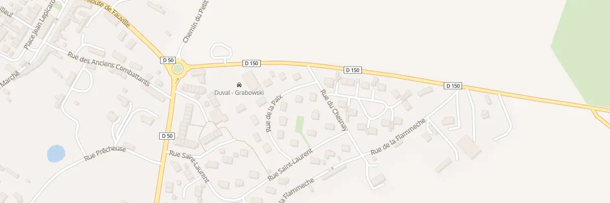 Plan du 8 Rue de la Paix à Ourville-en-Caux