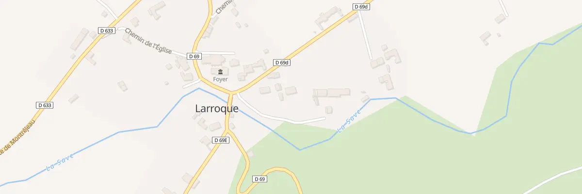 Plan du 107 Le Village à Larroque
