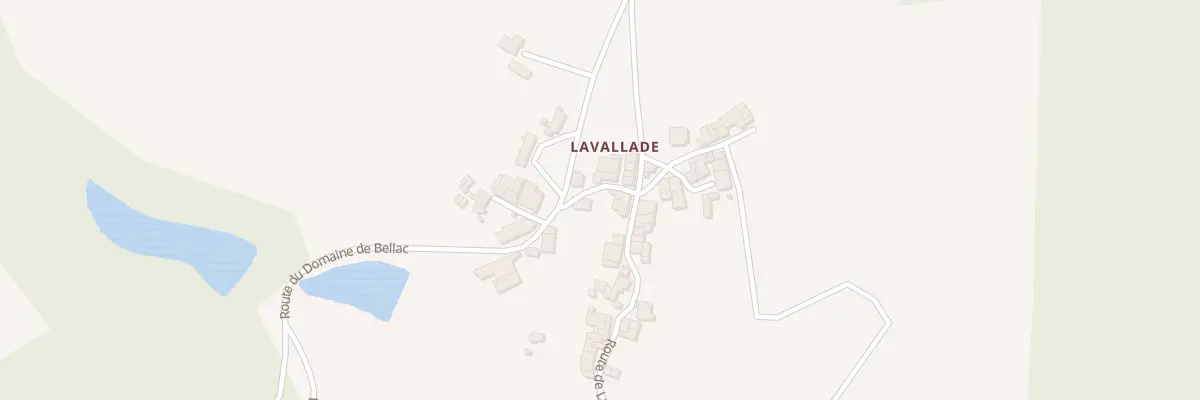 Plan du 6 Rte de la Vallade à Roussines