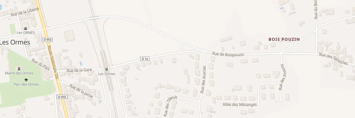 Plan du 14 Rue de Bois Pouzin aux Ormes