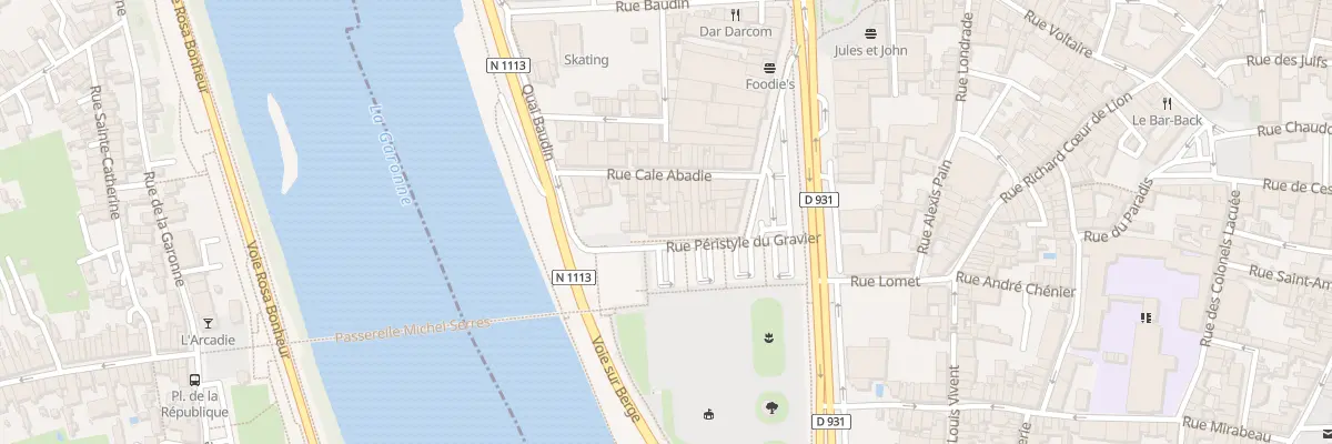 Plan du 65 Rue Peristyle du Gravier à Agen