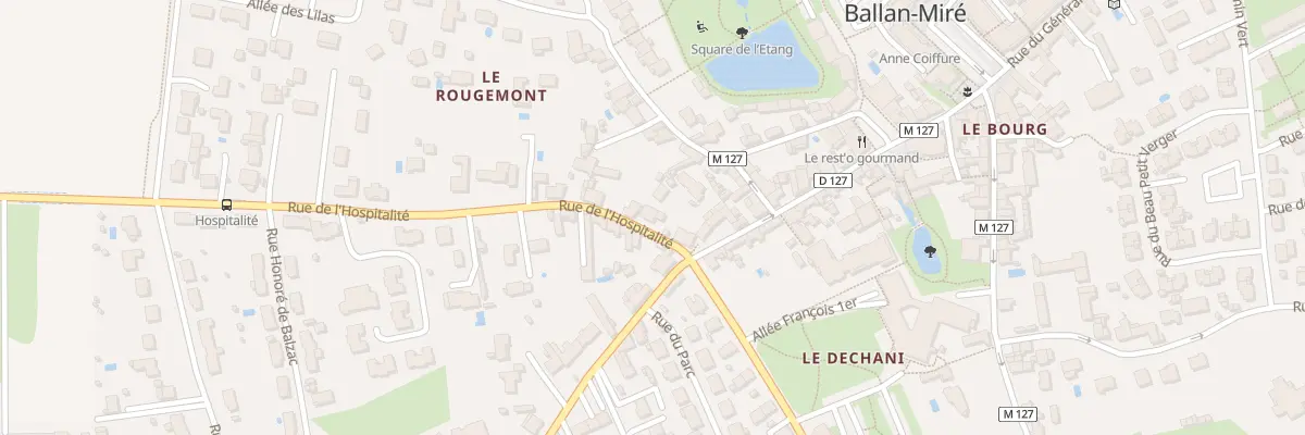 Plan du 3 Rue de l’Hospitalité à Ballan-Miré