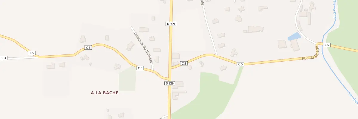 Plan du 1271 Rte Rd 929 à Boucagnères